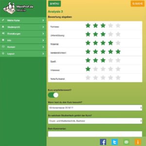 MeinProf Mobile ist eine App zum Bewerten von Hochschulen.