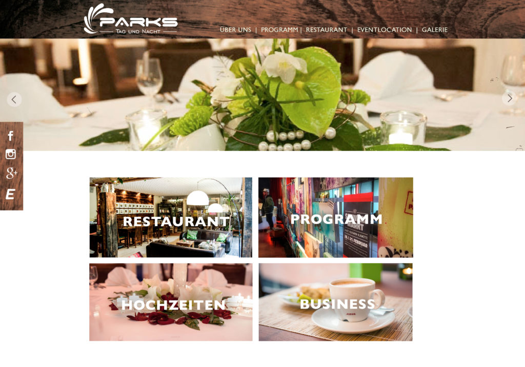 Im Onlineshop vom PARKS Nürnberg kann man direkt im Restaurant mit wenigen Klicks bestellen und direkt zahlen. Das vereinfacht die Abläufe vor Ort.