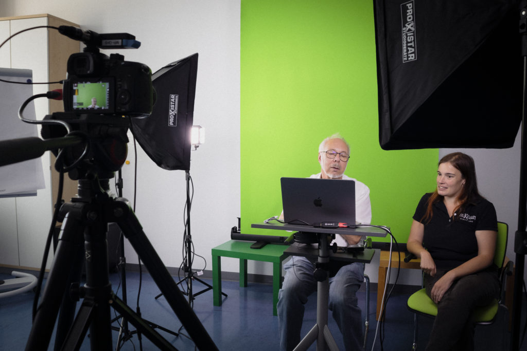 Greenscreen-Aufnahmen im Studio der TH